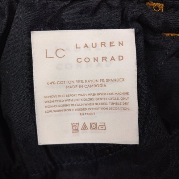 Lauren Conrad Size 9 Patchwork Cut Offs Destroyed Denim Jean Shorts - Picture 6 of 8